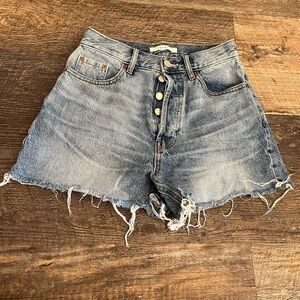 PacSun Light Blue Distressed Jean Shorts